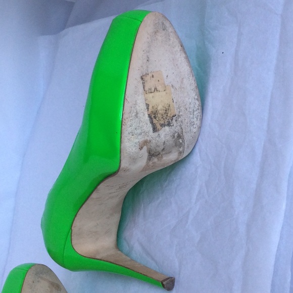 Brian Atwood Maniac Apple Green Platform Pump 8 - Picture 6 of 8